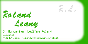 roland leany business card